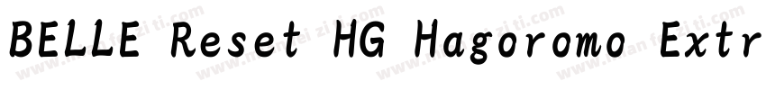 BELLE Reset HG Hagoromo Extrabold字体转换